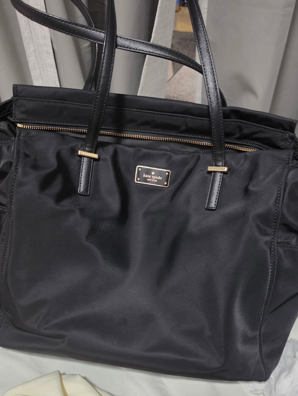 kate spade Black Nylon Tote Bag
